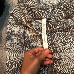 Lululemon align brown and white printed leggings
